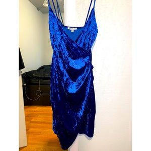Royal Blue Asymmetrical Dress
